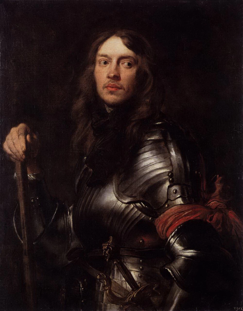 Ritratto di un uomo in armatura con sciarpa rossa - Gemäldegalerie, Dresden